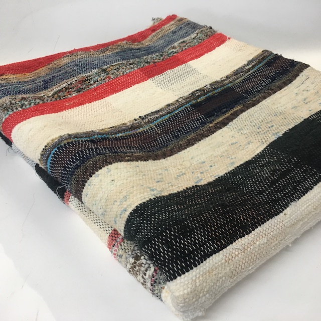 BLANKET, Bedspread - Cotton Stripe Weave - (Single)